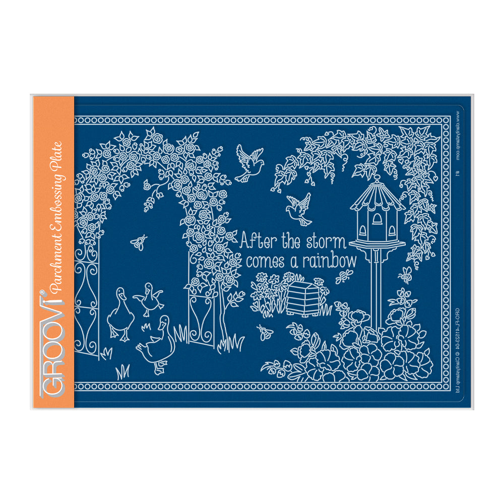 Linda's Rose Arch - In the Garden A5 Groovi Plate