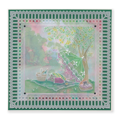 Linda's Lemon Tree Garden - In the Garden A5 Groovi Plate