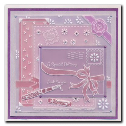 Linda's Special Delivery - Easy Layout A5 Square Groovi Plate (Set 1)
