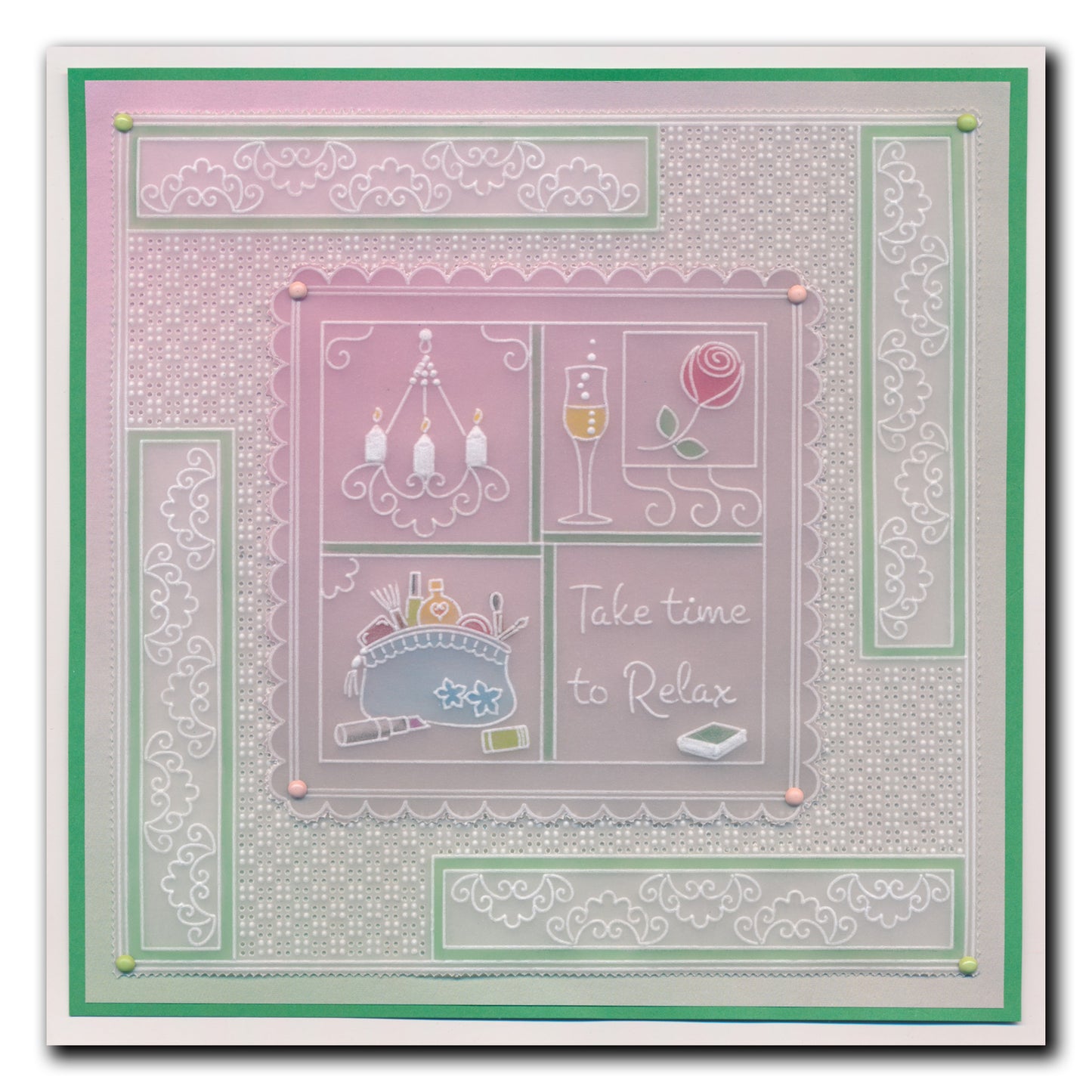 Linda's Time to Relax - Easy Layout A5 Square Groovi Plate (Set 2)