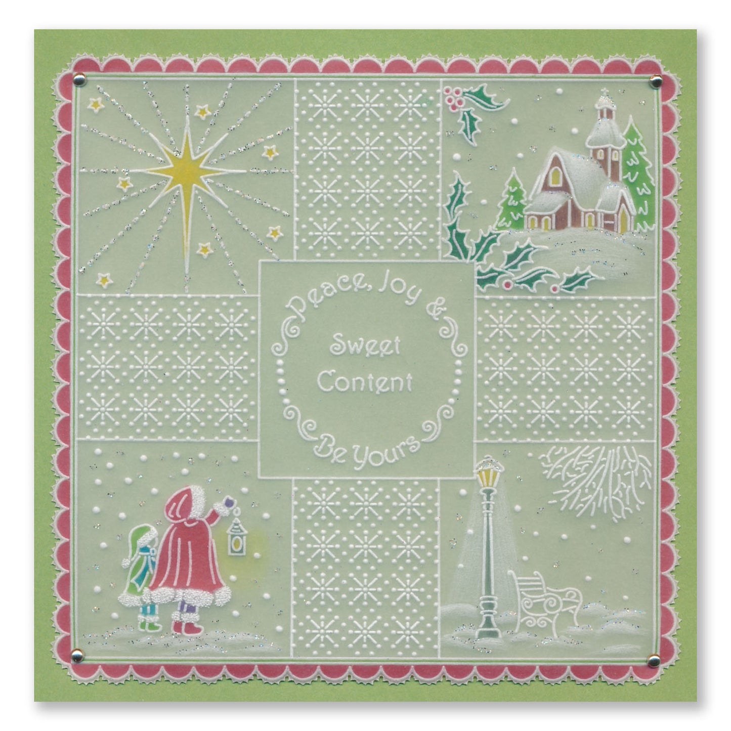 Linda Williams Christmas Treasures Advent A4 Groovi Plate