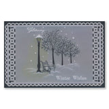 Linda's Glistening Winter - Christmas Treasures A5 Square Groovi Plate