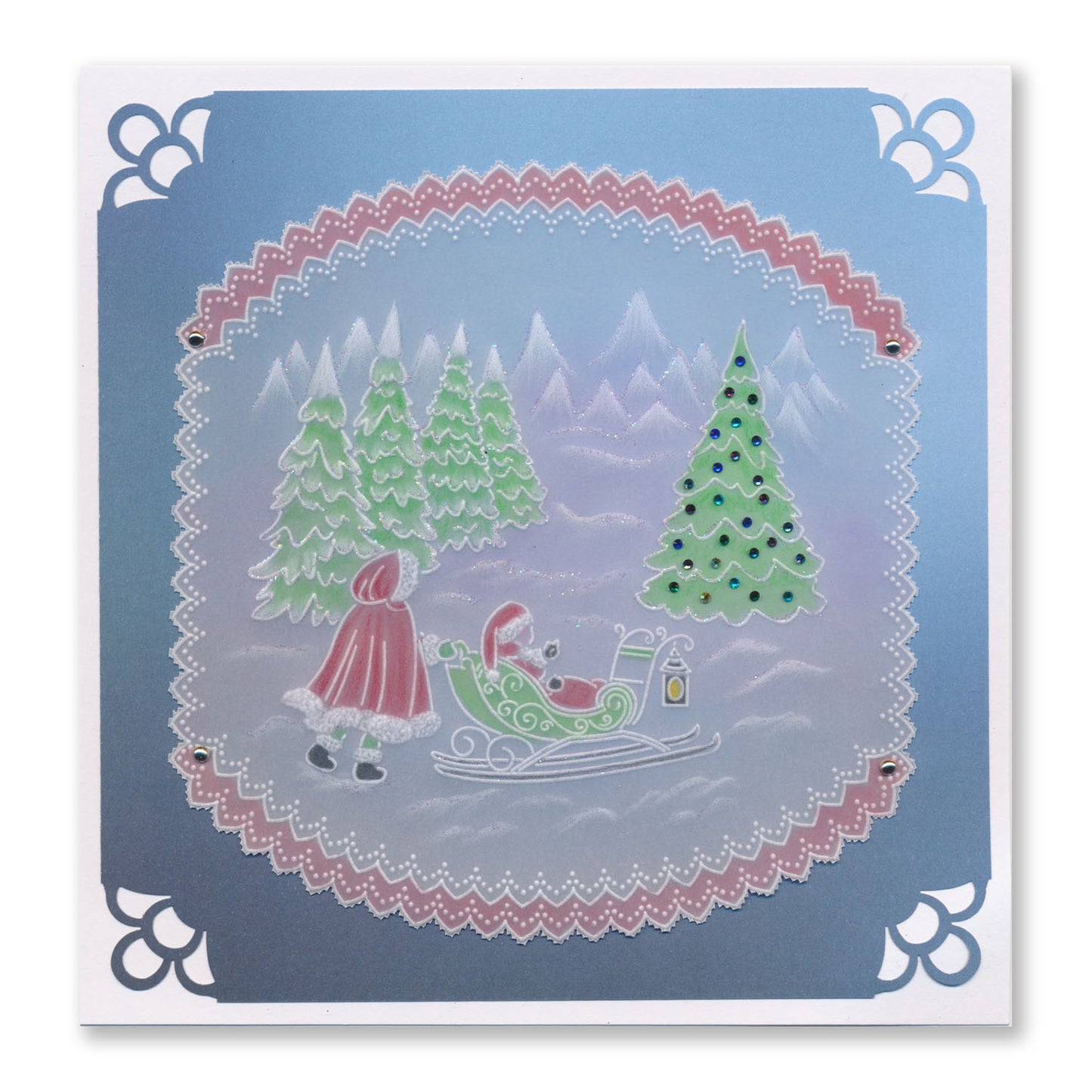 Linda's Deep in the Forest - Christmas Treasures (Set 1) A5 Square Groovi Plate