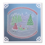 Linda's Deep in the Forest - Christmas Treasures A5 Square Groovi Plate