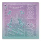 Linda's Peace, Joy & Hope - Christmas Treasures A5 Square Groovi Plate