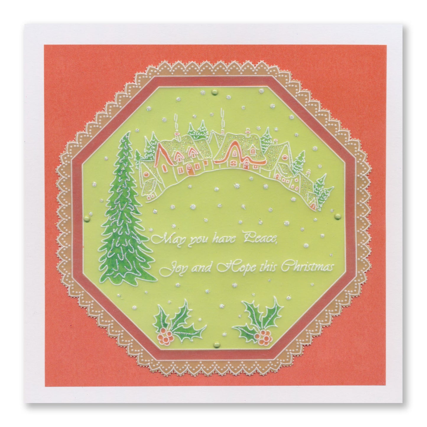Linda's Twinkling Christmas - Christmas Treasures (Set 1) A5 Square Groovi Plate