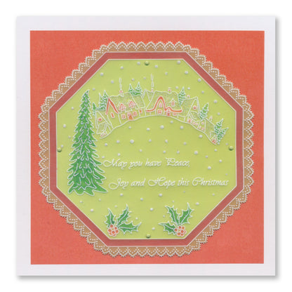 Linda's Twinkling Christmas - Christmas Treasures (Set 1) A5 Square Groovi Plate