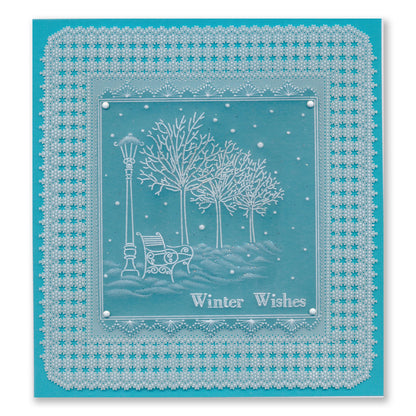 Linda's Glistening Winter - Christmas Treasures (Set 1) A5 Square Groovi Plate