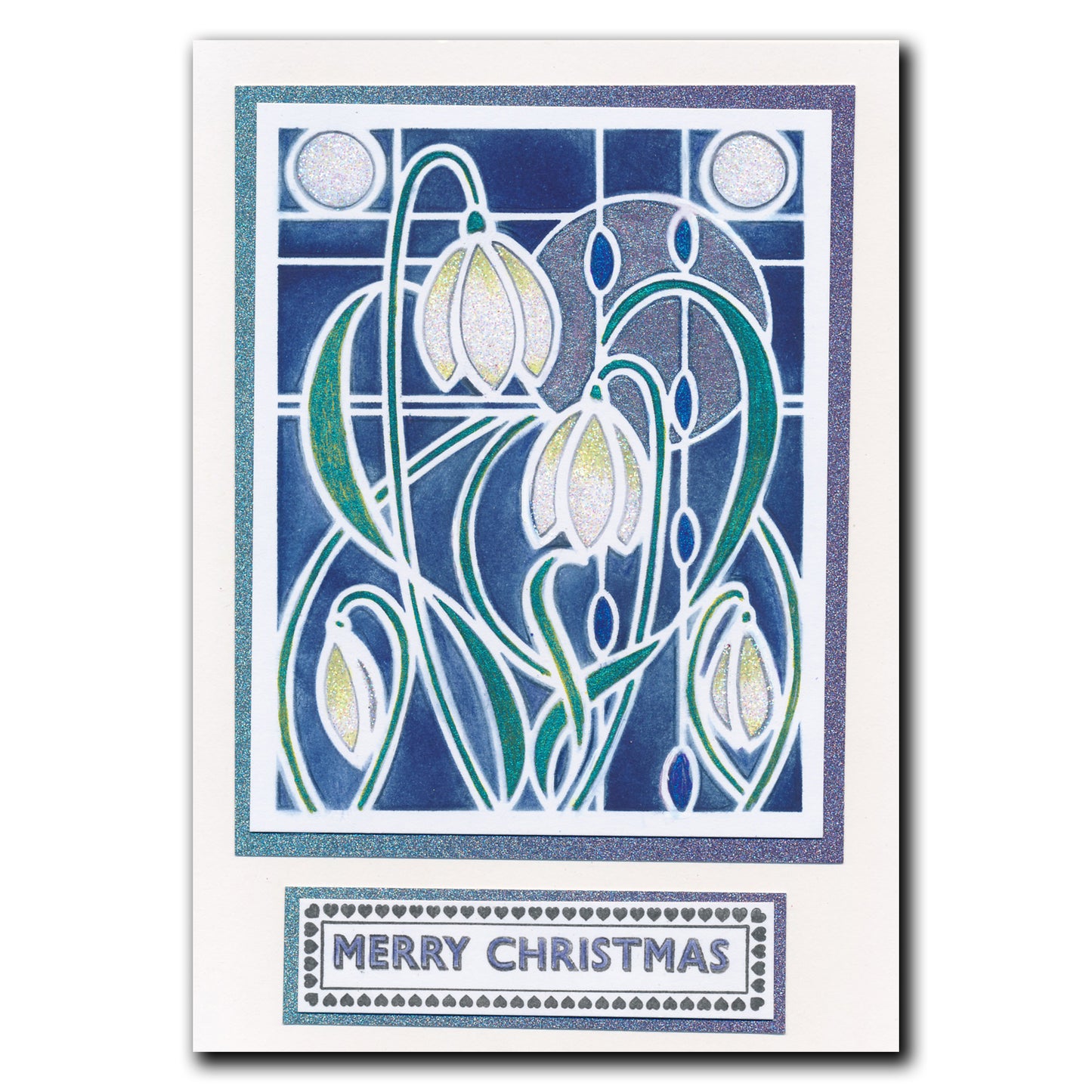 Art Nouveau Snowdrops A5 Stencil
