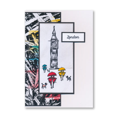 Barbara's Triangle People & Sketchy London, Paris & New York A5 Stamp Duo