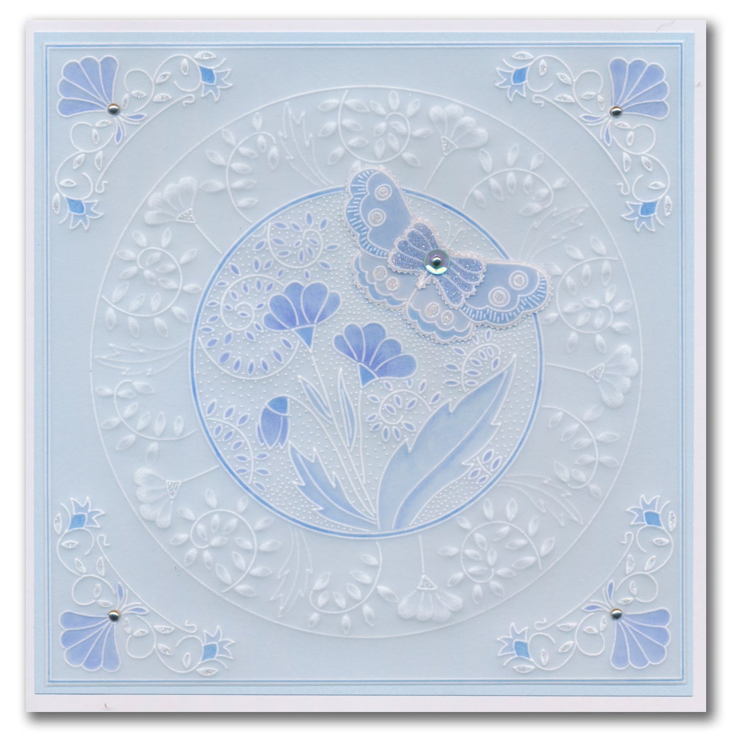 Barbara's SHAC Love - Japanese Flowers & Butterflies A5 Square Groovi Plate