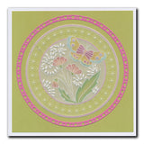 Barbara's SHAC Semi Round Dotted Lace Framers A4 Groovi Plate