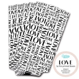 Pack of 5 Pre-Printed Boxes - Love