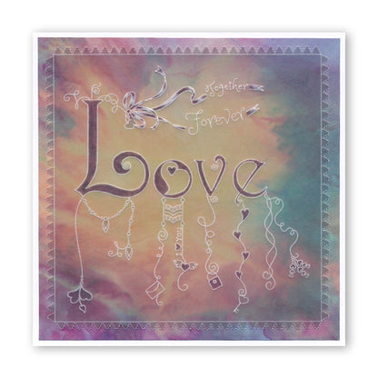 Linda's Love Dangles A5 Groovi Plate