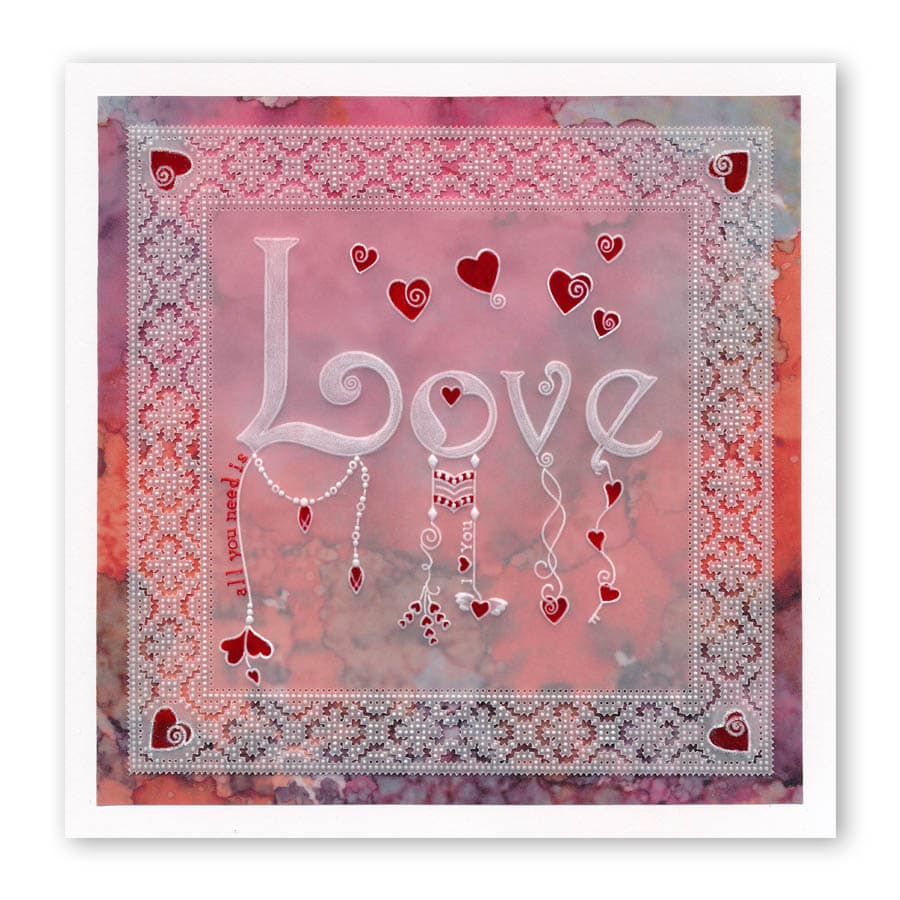 Linda's Love Dangles A5 Groovi Plate