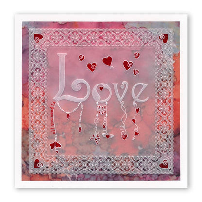 Linda's Love Dangles A5 Groovi Plate