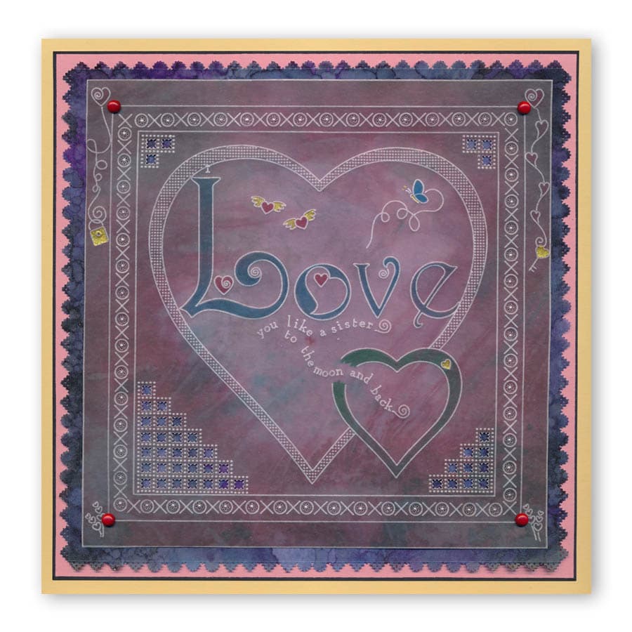 Linda's Love Dangles A5 Groovi Plate