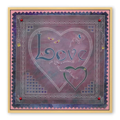 Linda's Love Dangles A5 Groovi Plate