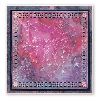 Linda's Love Dangles A5 Groovi Plate