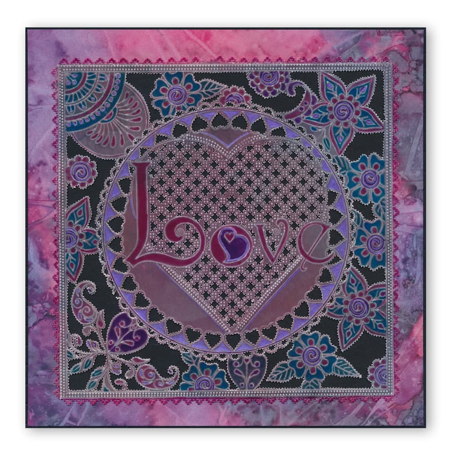 Linda's Love Dangles A5 Groovi Plate