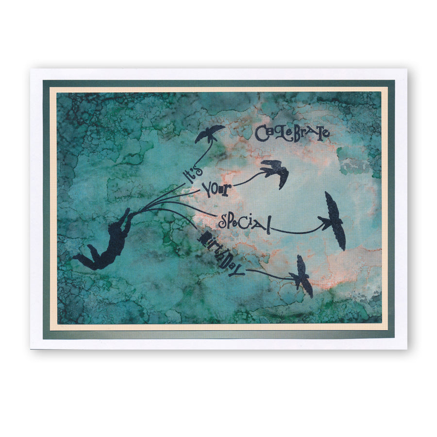 Mini Word Chains 03 & 04 - Birthday & Wedding Stamp Set