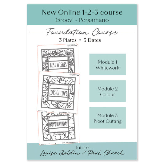 1-2-3 Online Course: Foundation for Groovi & Pergamano Parchment Crafters