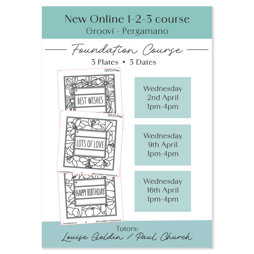 1-2-3 Online Course - Foundation Course for Groovi Crafters and Parchment Art