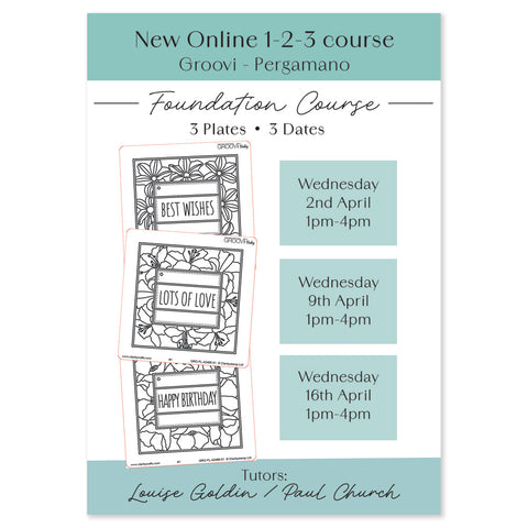 1-2-3 Online Course - Foundation Course for Groovi Crafters and Parchment Art