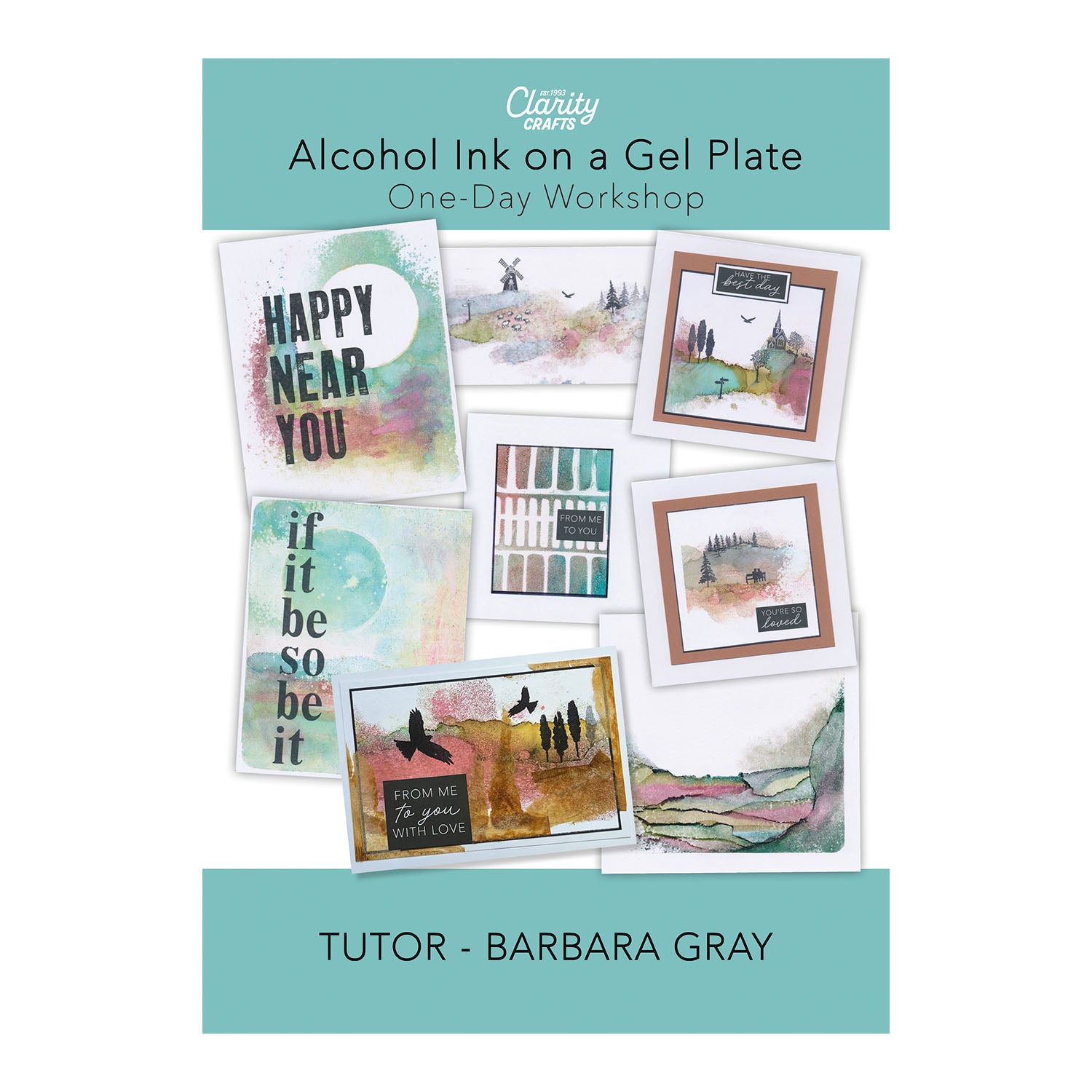 Online Workshop: Alcohol Ink on a Gel Plate