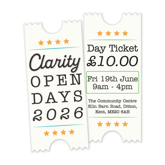 Clarity Open Day in Ditton (Nr Maidstone, Kent) - Friday 19th June 2026