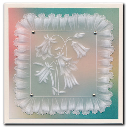 Linda's 123 - Dandelion, Corn & Harebells A4 Square Groovi Plate