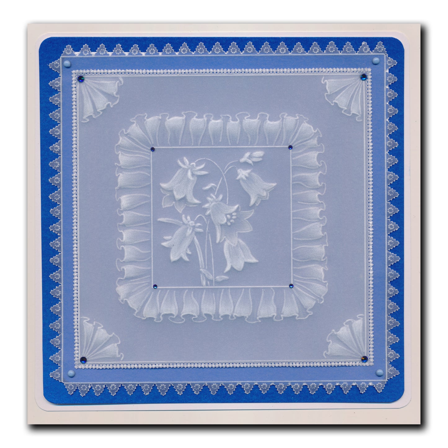 Linda's 123 - Dandelion, Corn & Harebells A4 Square Groovi Plate