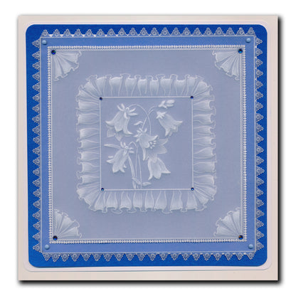 Linda's 123 - Dandelion, Corn & Harebells A4 Square Groovi Plate