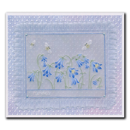 Linda's 123 - Dandelion, Corn & Harebells A4 Square Groovi Plate