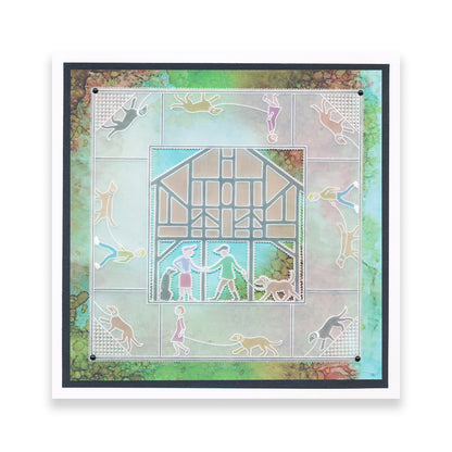 Best Friends A6 Square Groovi Plate