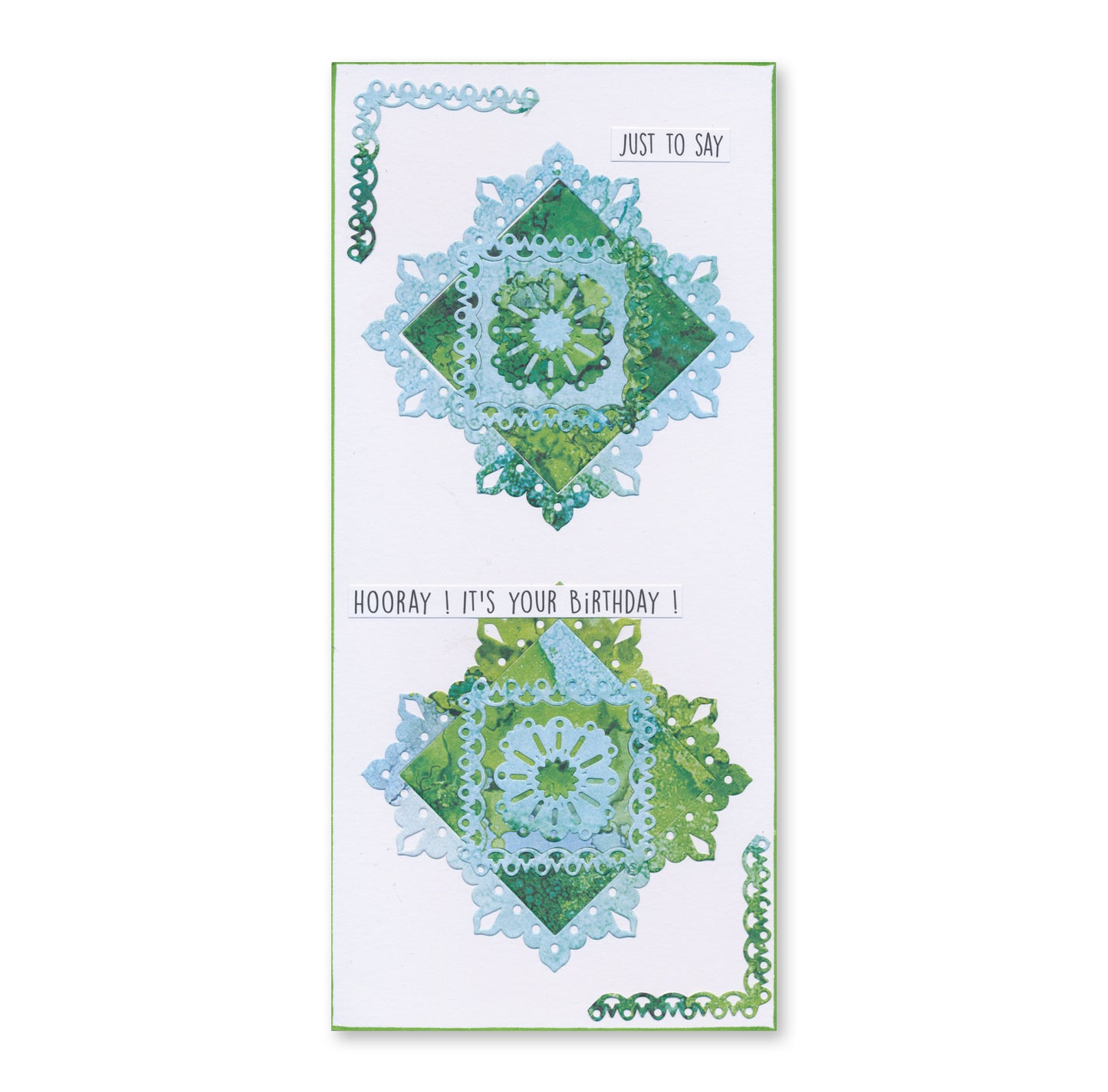 Mini Mandala Squares Set 4 Clarity Fresh Cut Die