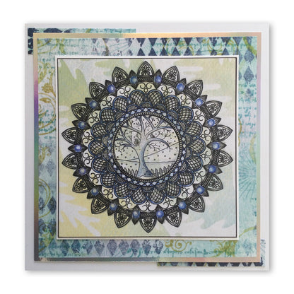 Barbara's SHAC Mandala & Sentiments A5 Stamp & Mask Set