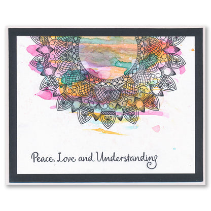 Barbara's SHAC Mandala & Sentiments A5 Stamp & Mask Set