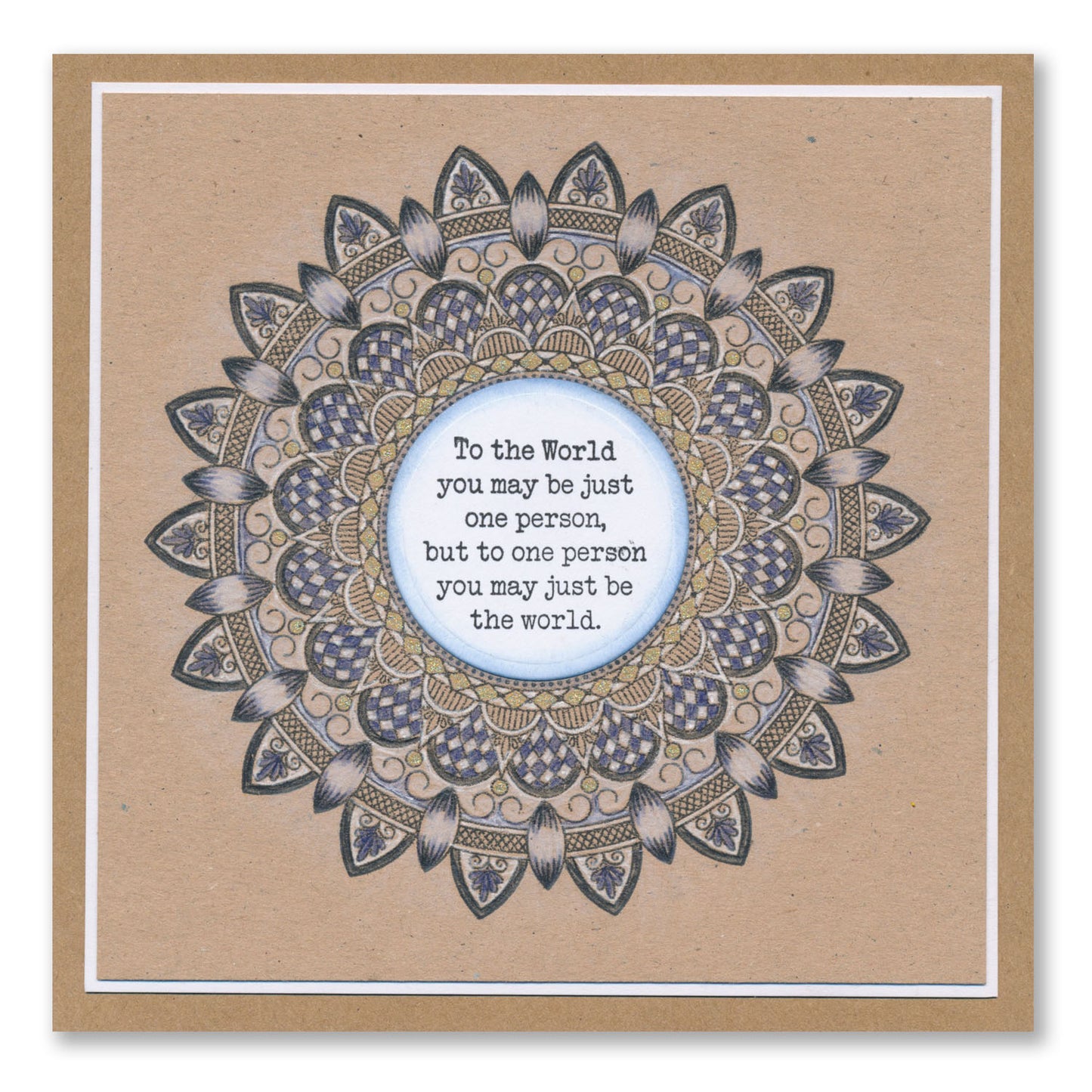 Barbara's SHAC Mandala & Sentiments A5 Stamp & Mask Set