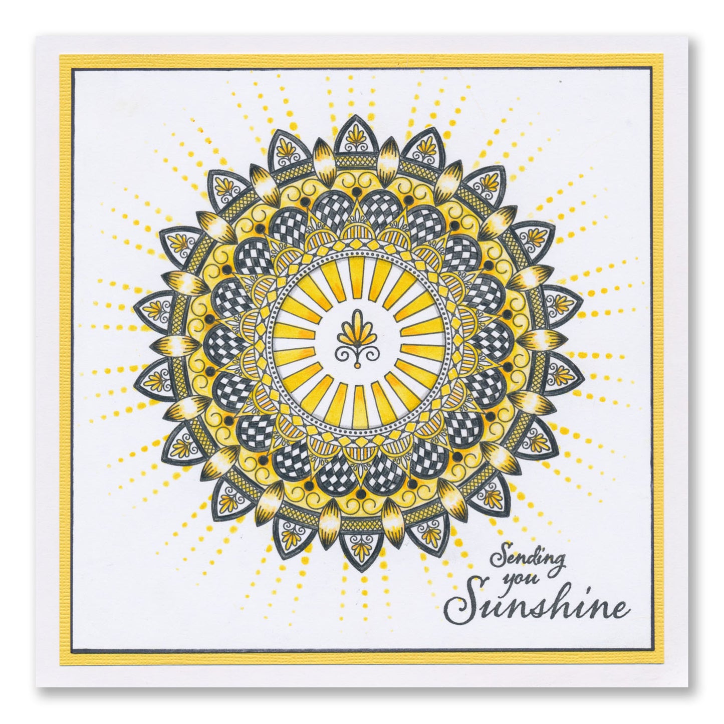 Barbara's SHAC Mandala & Sentiments A5 Stamp & Mask Set