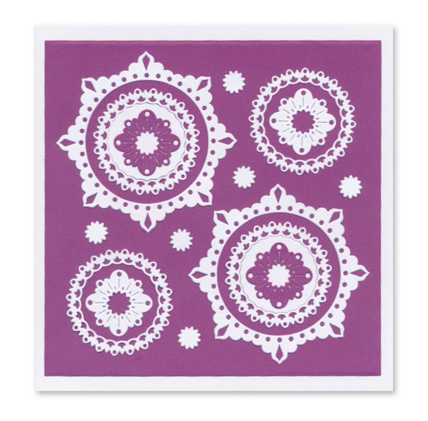 Mini Mandala Rings Set 4 Clarity Fresh Cut Die