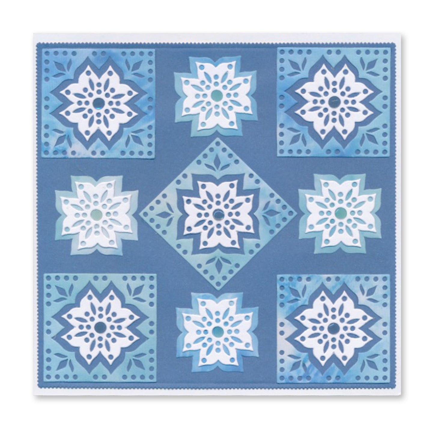 Mini Mandala Squares Set 3 Clarity Fresh Cut Die