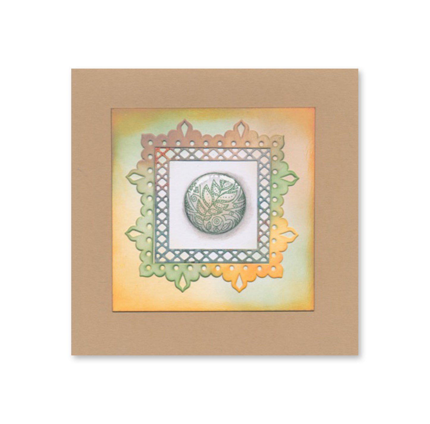 Mini Mandala Squares Set 4 Clarity Fresh Cut Die