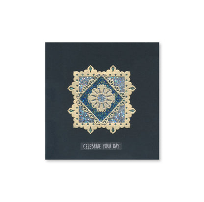 Mini Mandala Squares Set 4 Clarity Fresh Cut Die