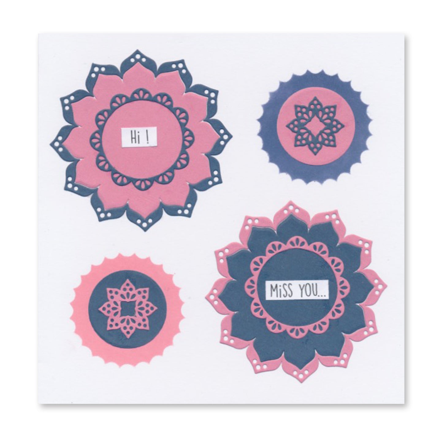 Mini Mandala Rings Set 1 Clarity Fresh Cut Die