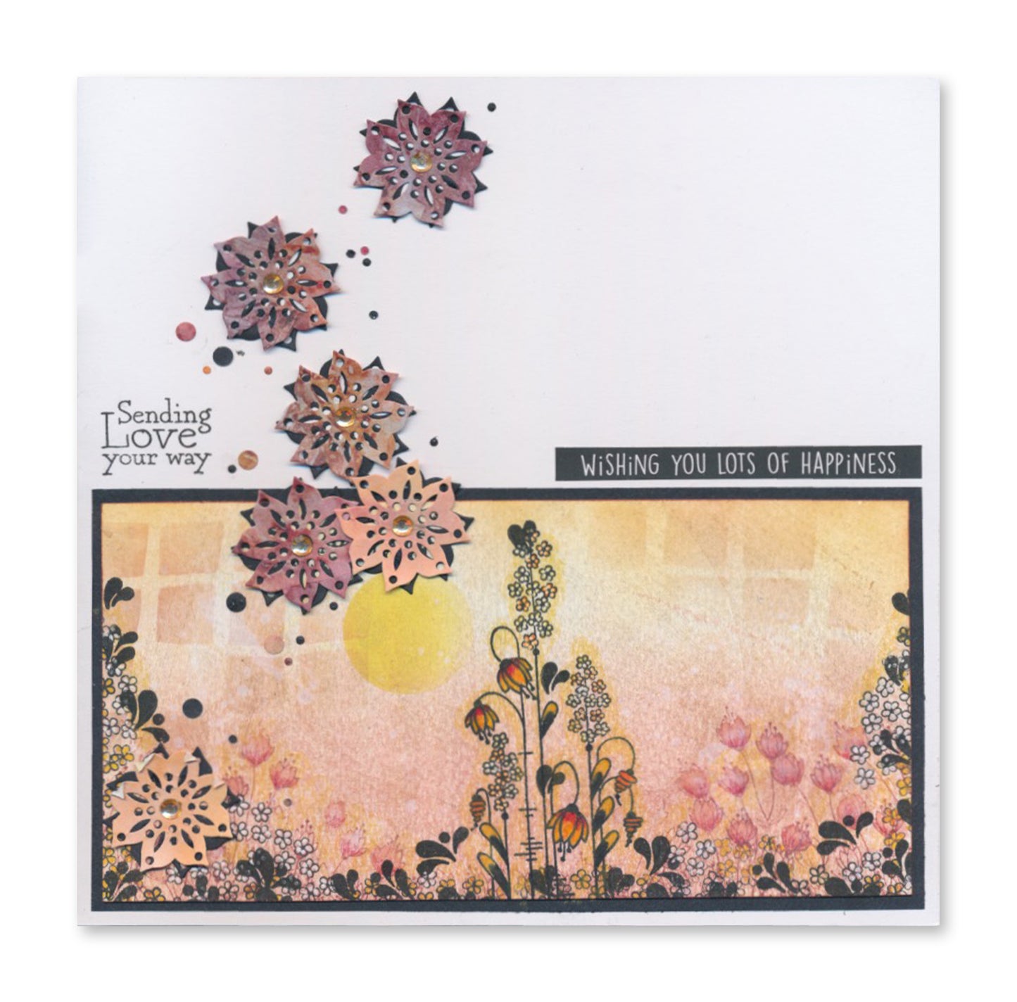 Mini Mandala Squares Clarity Fresh Cut Die Collection