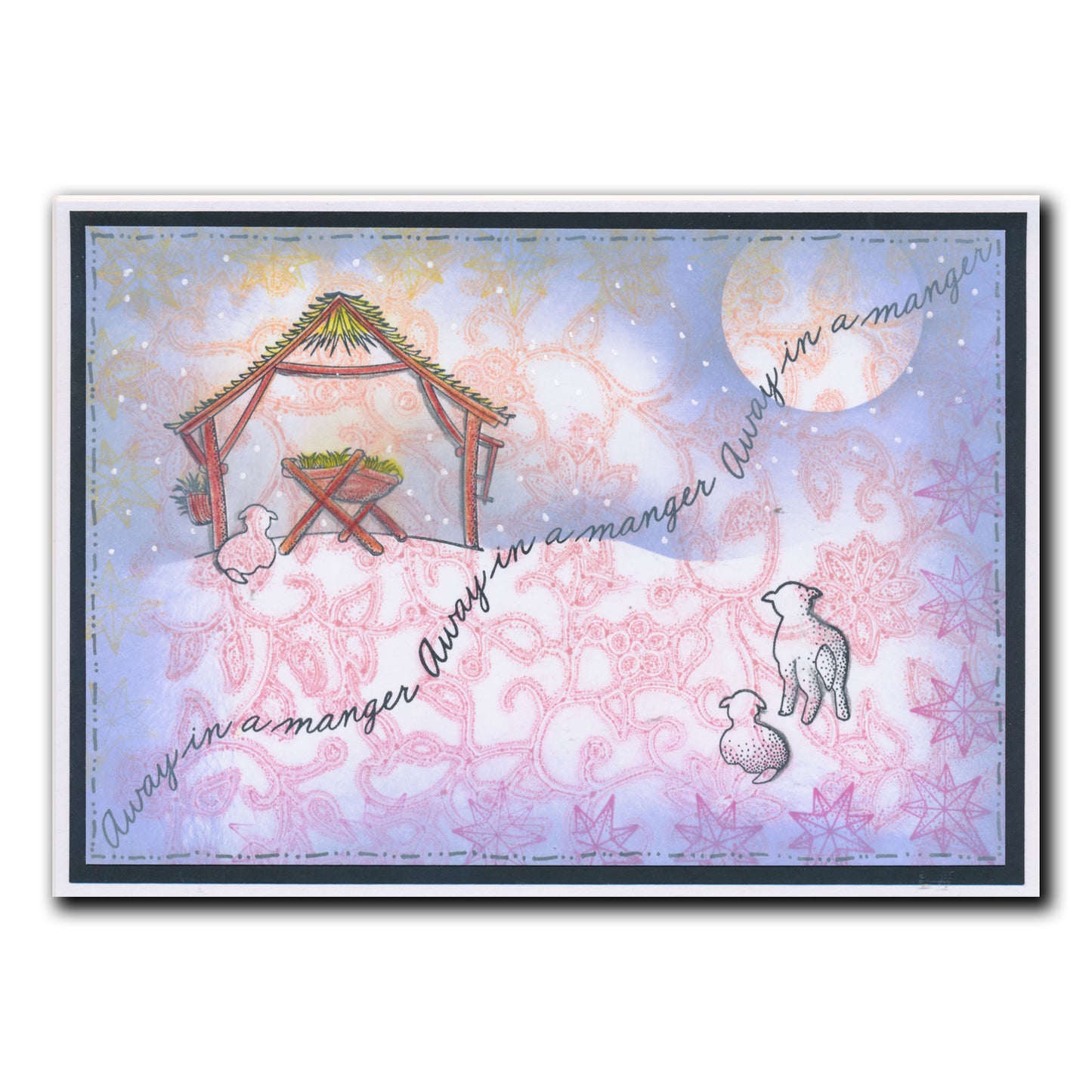 Linda's Away in a Manger - Christmas Compendium A6 Stamp Set