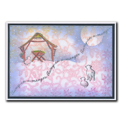 Linda's Away in a Manger - Christmas Compendium A6 Stamp Set
