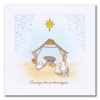 Linda's Away in a Manger - Christmas Compendium A6 Stamp Set