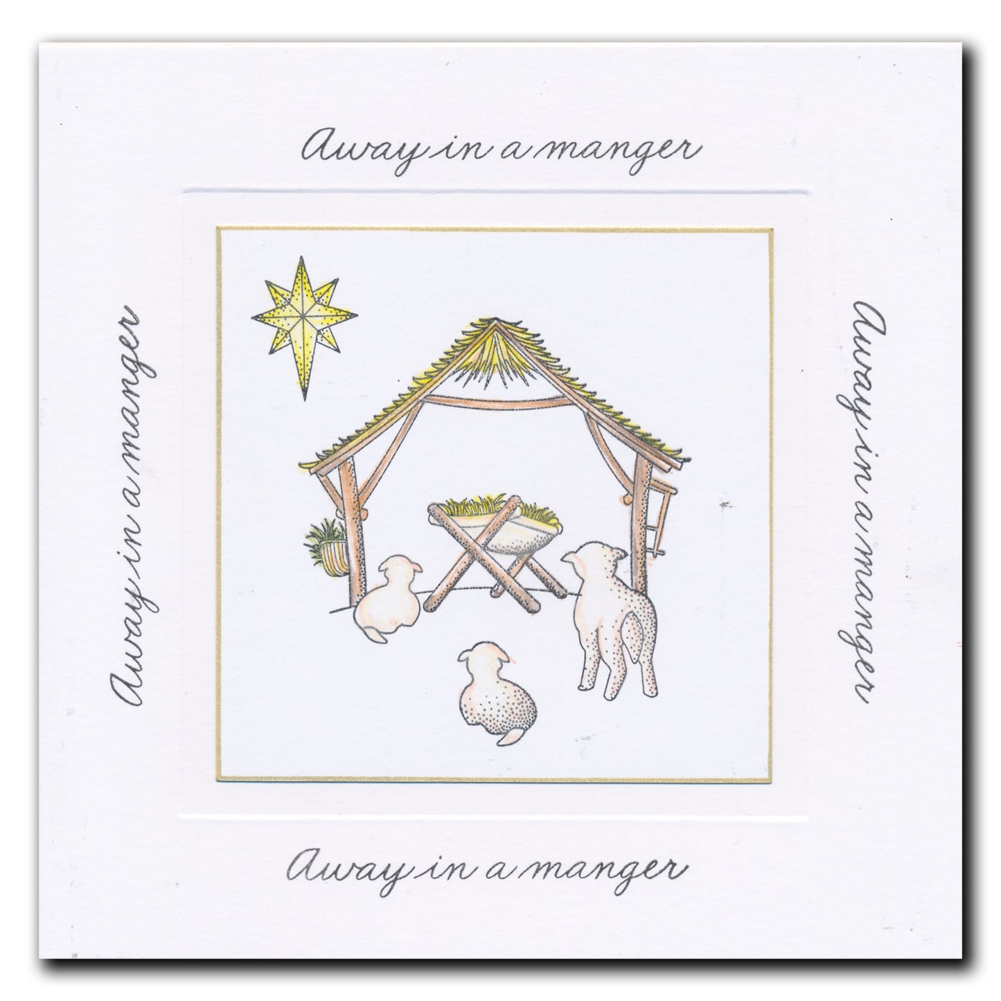 Linda's Away in a Manger - Christmas Compendium A6 Stamp Set